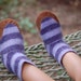 Lambswool Slippers from Upcycled Sweater, kids size 9.5 (2 yrs), Hold My Hand