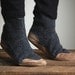 SALE, Mens Wool Slipper Socks, Eco Friendly, men size 11.5, Lamb to School