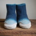 Eco Friendly Children Slipper Socks, Leather Soles, youth size 2.5, A Swim in the Sea