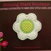 Hair Accessories - Felt Hair Clip - Large White And Lime Green St. Patrick's Day Embroidered Felt Daisy Flower For Girls