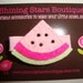 Felt Hair Clips - Summer Picnic Sliced Light Pink, Shocking Pink, And Light Green Watermelon Felt Fruit Hair Clippie For Girls