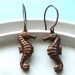 Seahorse Earrings - Oxidized Copper