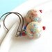 Vintage Beaded Earrings - Flower Fields - Vintage Japanese Millefiori Earrings