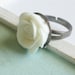 Lucite Rose Ring - Pure White