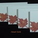 CLEARANCE Autumn Fall Leaf Place Cards Escort Cards