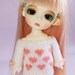 Lati Yellow-Pukifee - Lil Hearts Sweater in White-Peach
