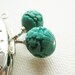 8cm/3 inch silver purse frame with carved sea glass green cinnabar lacquer kiss lock head, sew holes, and double loops