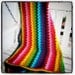 Rainbow Granny Stripe Afghan