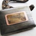 Colt Revolver Western Etched Cigarette Case / Wallet in Pinstripe -- Acid Bath Series