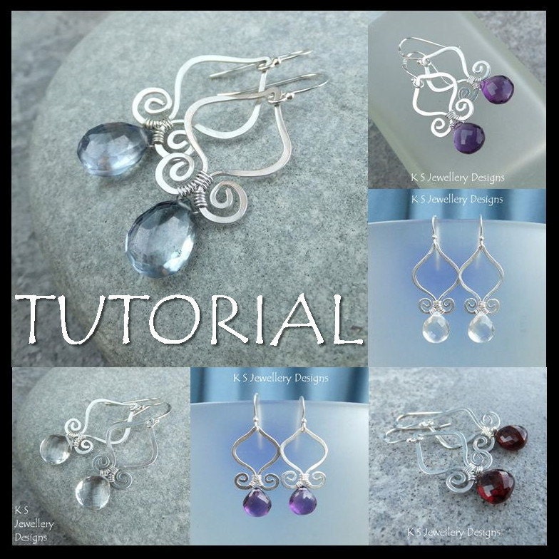 Download Wire Jewelry Tutorial GENIE DROPS Earrings Step by Step