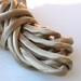 3 yds 1/4" Bias Cut Silk Charmeuse Cord Beige Silk Satin