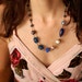 Something Blue Eclectic Assemblage Necklace