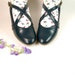 1960s Classic CRISS-CROSS Mary Janes Kitten Pumps 7.5