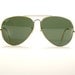 vintage ray ban metal aviator 64 green tint