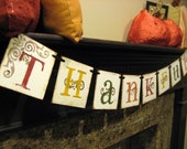 Thanksgiving Decoration THANKFUL Fall Banner hostess gift Il_170x135