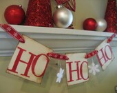 Christmas Decoration HO HO HO Santa Garland Banner Il_170x135