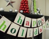 christmas decorations Happy Holidays banner sign garland photoprop Il_170x135
