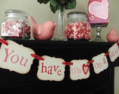 valentines decorations "You have my heart on a string" banner, photoprop, sign, garland, swag Il_170x135