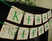 St Patricks Day decoration KISS ME I'M IRISH Sign Baner Garland swag Il_170x135