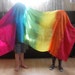 Big Rainbow Play Silk, 44x72 inches, Waldorf, scarf, sarong, veil