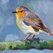 Songbird / ORIGINAL PAINTING / bird painting