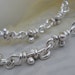 Ra Sterling Silver Bracelet. Linked Knots. Rustic Links. Handmade Chain -L- Aroluna