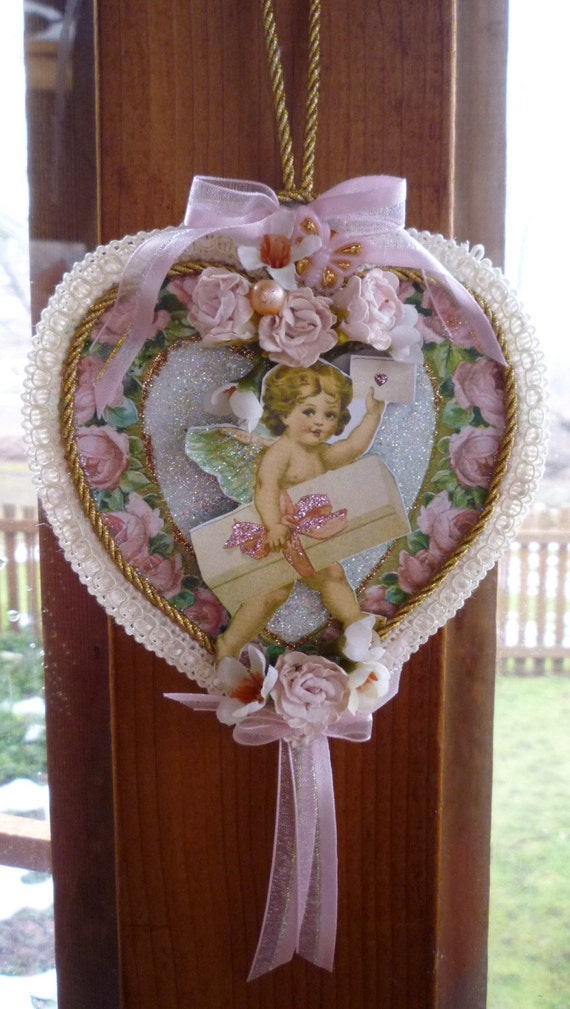 Victorian Embellished Heart Valentine