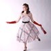 Vintage 1950s Dress // Fabulous Jerry Gilden Novelty Print Cotton Full Skirt Sundress