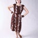 RESERVED Vintage 1960s Hawaiian Dress // Late 50s, Early 60s Homemade Bombshell Hawaiian Dress with Bolero