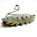 Olive Green Patinaed Brass Fern Leaf - Patina Necklace - Woodland - Fall Fashion- Black Friday