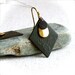 Black Patina Brass Diamond Teardrop - Patina Earrings -Black and Gold Dangle EarringsJewellery