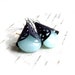 Blue Jade Dangle Drop Earrings Stone Teardrop Aqua Navy Patina Sterling Silver Fashion Jewellery