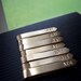 1.5 inch - t i e b a r - Custom Text - Clip to keep skinny neckties in place - Brass