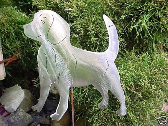 BEAGLE DOG PLANT LAWN YARD ART GARDEN DECOR by steelknightdesigns