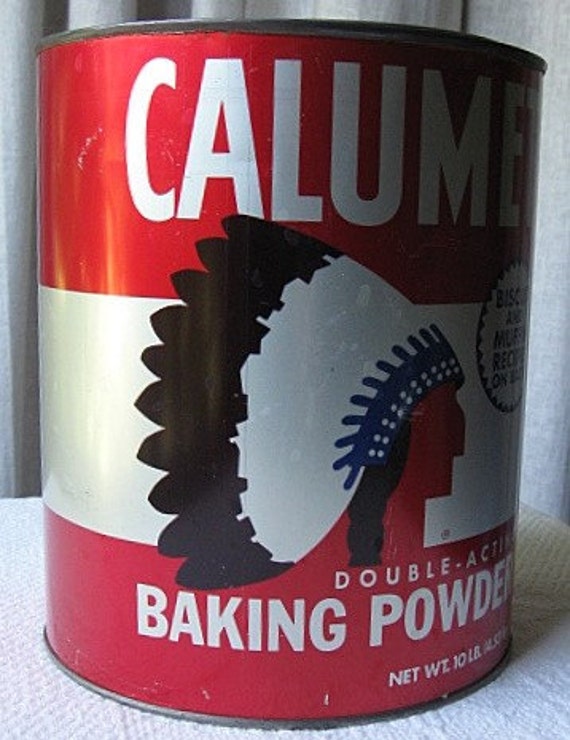 Items similar to vintage Calumet Baking Powder tin 10 lbs on Etsy