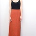 orange maxi skirt . M