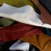 RESERVED for ALI - 1/2 a pound Lambskin Italian soft Leather Remnants (great pieces) ,earthy colors and some surprises, hand selected