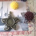 10 Vintage Flower Settings...Mix & Match...Antique Silver and Brass...Inside Diameter 12mm...ABET