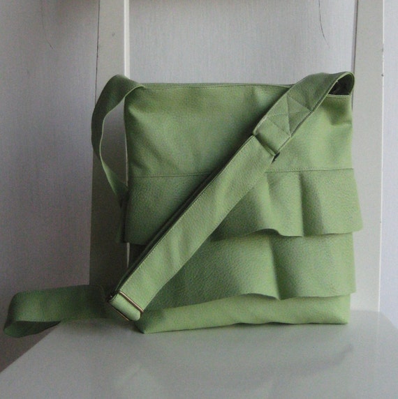 green bag ruffles