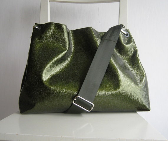 green sequin bag