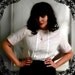 50s-60s White Blouse with Embroidery Size M/L