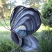 RESERVED - Black/White Swirl Butterfly Suncatcher
