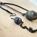 Blood Drinker, Heart of Flame. Rustic Gypsy Choker Afghan Turkoman Metal Talisman.