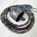 The Vagabond. Victorian Tribal Cowbell with gemstone rondelles.