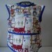 Adorable Buckaroo Apron or Smock With Blue Trim. Size2t-4t