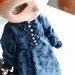 SALE Indigo Granny dress with Sassy Petticoat for Blythe