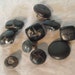 Vintage buttons Leather and Plastic Assortment