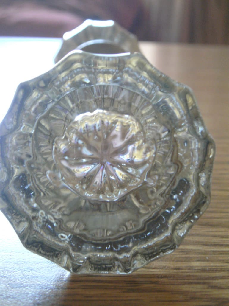 Victorian Glass Door Knob Set Antique Hardware by carriesattic