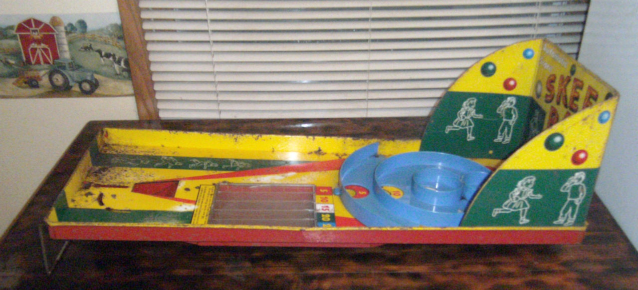 1950s Skee Ball Game Table Top Game Skee Ball by Marx