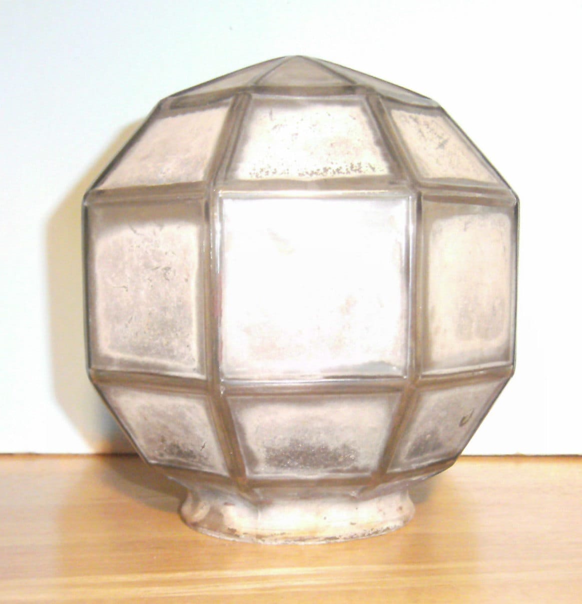 Globe Light Cover Octagon Glass White Frost Outside Lamp Cover